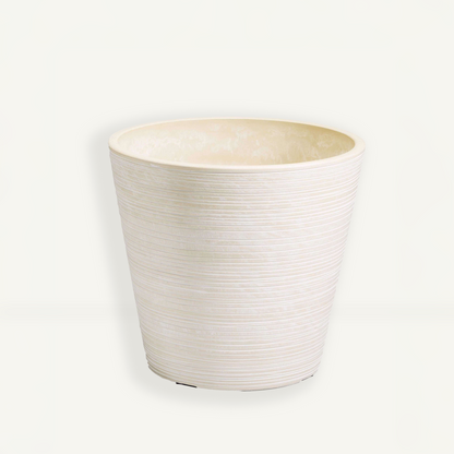 Plant Pot (Cream) - 6.7" W for Medium Sized Plants