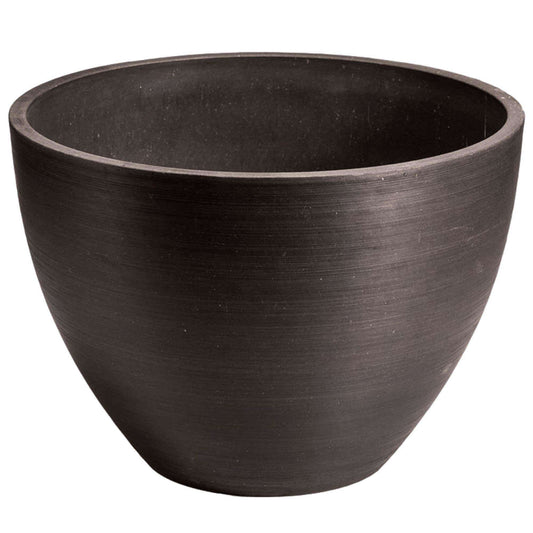 Modern Gardening Pot (Charcoal Black) - 11.81" Round for Larger Sized Plants