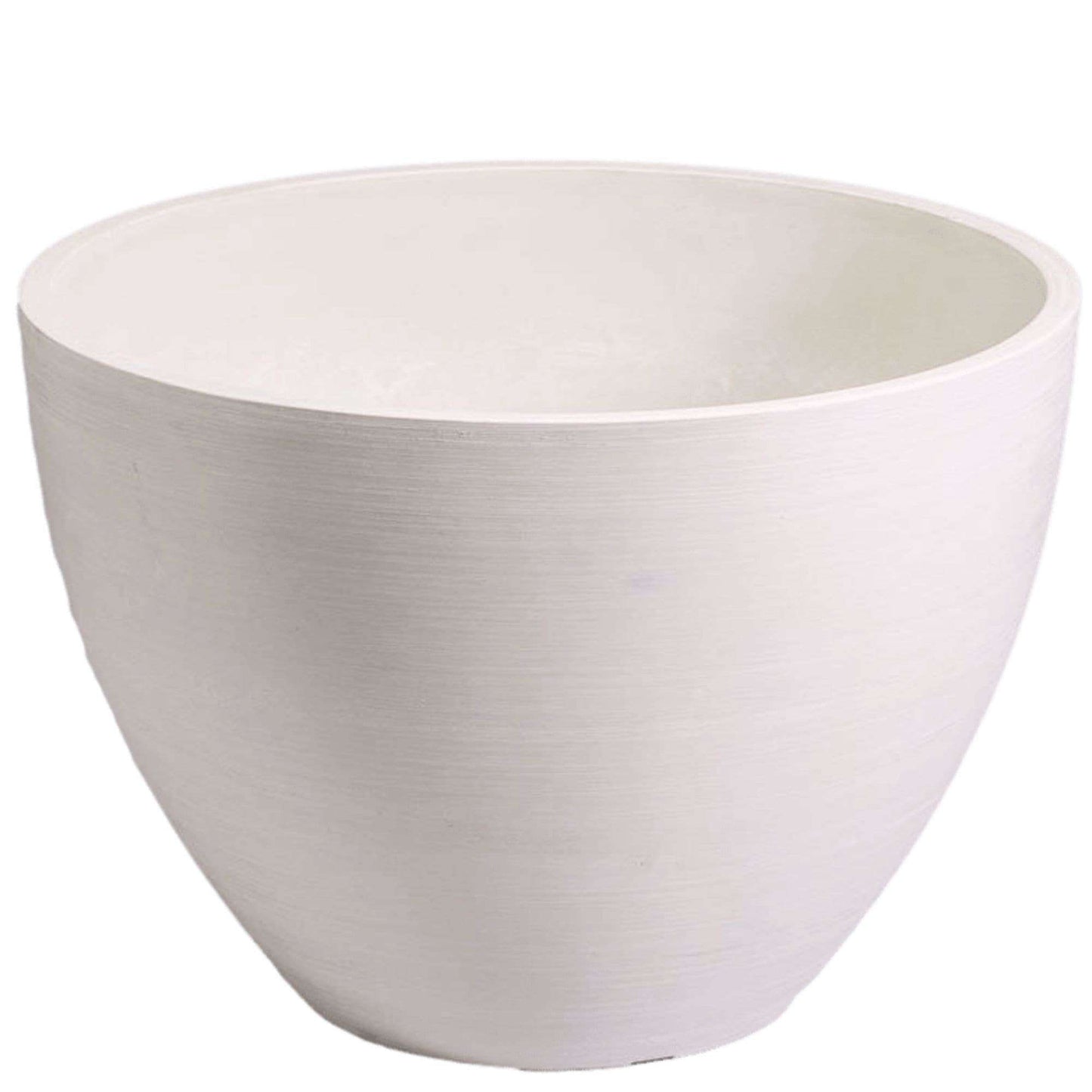 White Gardening Pot - 11.8" Round for Larger Plants